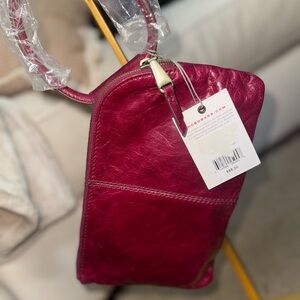 HOBO Rich Burgundy Leather Clutch
